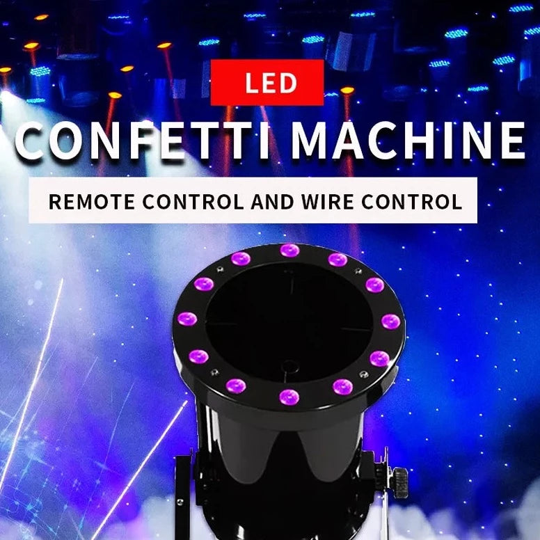 LED DMX Electric Confetti Cannon Machine