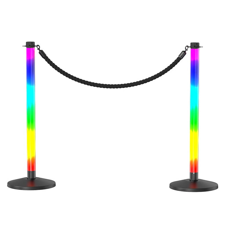 LED Pole rope stanchions